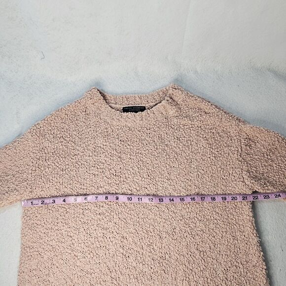 SOCIAL STANDARD By Sanctuary Sz L Pink Blush Knot Sweater Cozy Roundneck - Picture 3 of 6